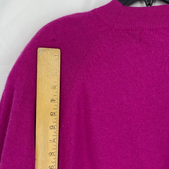 Richards & Jones Womens Large Vintage Pullover Sweater Fuchsia Pink Wool Angora - Picture 11 of 14